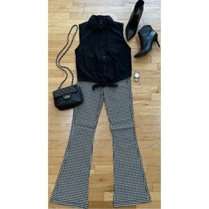 Tie-Front Twill Shirt